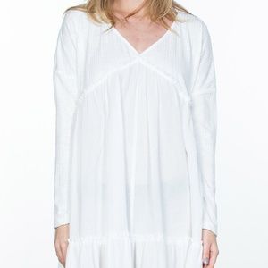 LONG SLEEVE V NECK DRESS